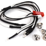 3mm Size Alloy Machined LED Holder Set with Four White LED Lights