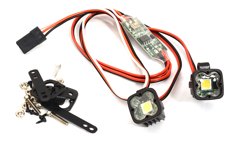 C32112 Realistic Bright Spot LED (1x2) Light Set w/ Controller for 1/10 Off-Road - Image 1