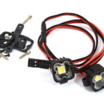 Realistic Bright Spot LED (1x2) Light Set for 1/10 Off-Road Vehicles