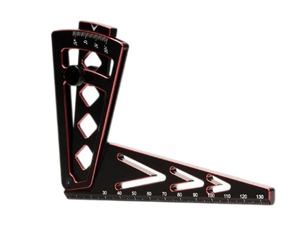 C32116RED Alloy Machined Multifunction Camber & Chassis Height Gauge for 1/10 & 1/8 RC - Image 1