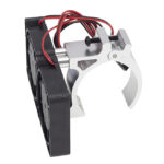 Silver 42mm Motor Heatsink with Dual 40x40mm Cooling Fans for 1/10 & 1/8 RC Cars