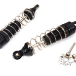 Black Alloy Machined Rear Shocks (2) for Losi 1/18 Mini-T 2.0 (L=70mm)