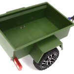 Realistic Metal Cargo Utility Box Trailer for 1/24 Scale RC Models 144x91x53mm