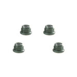 Color Alloy Metal M3 Size Hex Lock Nut Flanged 4pcs