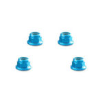 Color Alloy Metal M3 Size Hex Lock Nut Flanged 4pcs