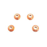 Color Alloy Metal M3 Size Hex Lock Nut Flanged 4pcs