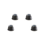 Color Alloy Metal M5 Size Hex Lock Nut Flanged 4pcs