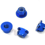 Color Alloy Metal M5 Size Hex Lock Nut Flanged, Set of 4