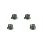 Color Alloy Metal M5 Size Hex Lock Nut Flanged 4pcs