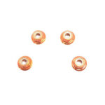 Color Alloy Metal M5 Size Hex Lock Nut Flanged 4pcs