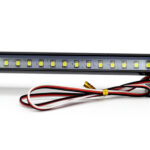 Roof Top White LED Light Bar 143x35mm w/ Multi Flash Modes for 1/10 Scale