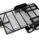 Machined Alloy Flatbed Dual Axle Car Trailer Kit for 1/10 Scale RC 710x455x137mm