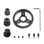 Steel 32 Pitch 52T Spur+15+17+19T Pinion Set w/5mm for Most Traxxas 1/10 4X4