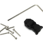 Alloy Machined Brass 10g Each Differential Cover for Axial 1/24 SCX24