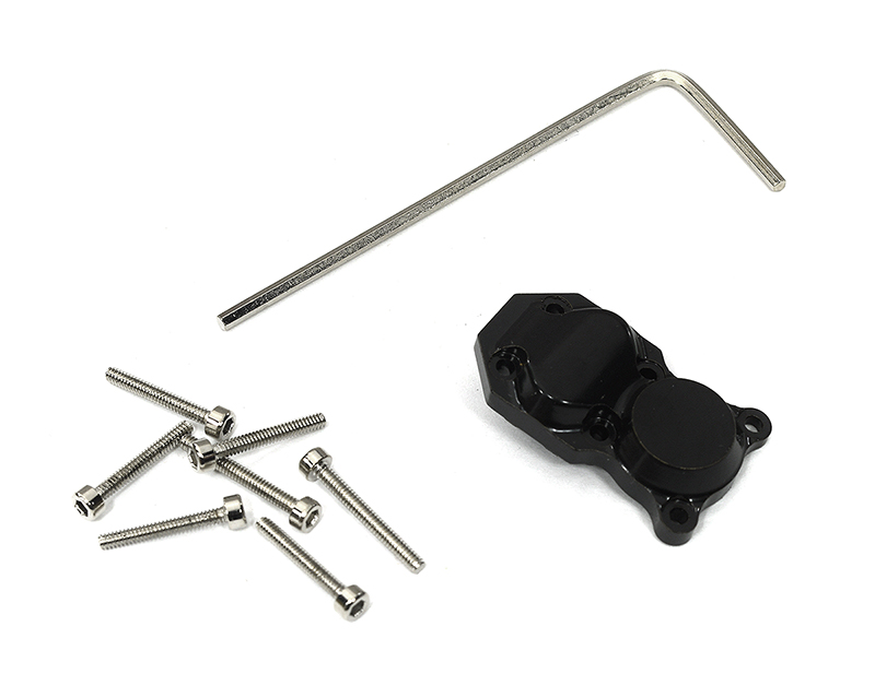 C32174 Alloy Machined Brass 10g Each Differential Cover for Axial 1/24 SCX24 - Image 1