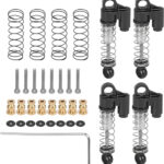 Machined Alloy 37mm Piggyback Shocks (4) for Axial 1/24 SCX24 Rock Crawler