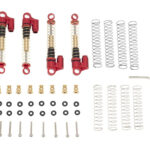 Alloy 43mm Extra Long Piggyback Shocks (4) for Axial 1/24 SCX24