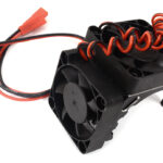 Black Motor Heatsink 42mm Size with Cooling Fans for Most 1/8 & 1/7 Scale RC