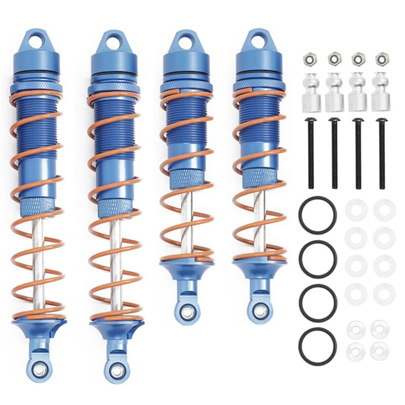 C32207BLUE Shock Absorbers Set of 4 for Arrma 1/8 Kraton 6S BLX V5 ARA330621 ARA330622 - Image 1