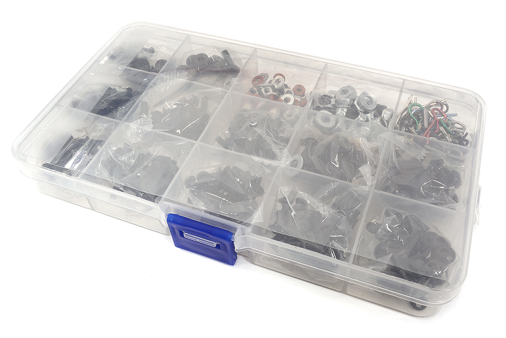 C32218 Assorted Replacement M3 & M4 Allen Hex Screws & Hardware Kit w/ Carrying Box - Image 1