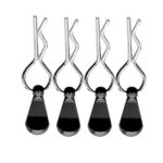 Bent-Up Color Body Clips (4) for 1/8, 1/7 & 1/5 RC Cars & Trucks (LxW=34x12mm)