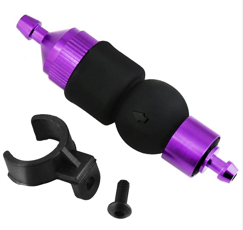 C32229PURPLE Alloy Nitro Fuel Inline Primer Pump - Image 1