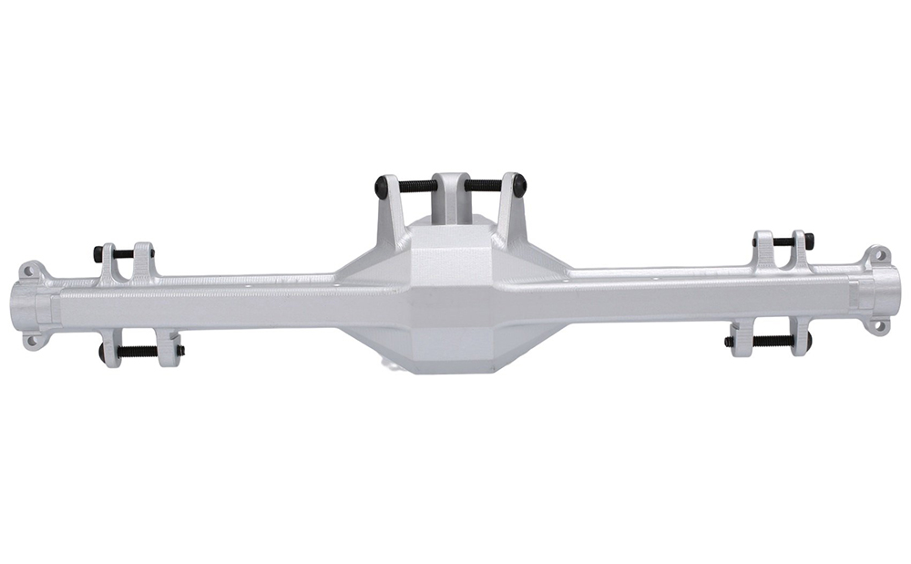 C32249SILVER Alloy Machined Rear Axle Housing Set for Traxxas 1/7 Unlimited Desert Racer - Image 1