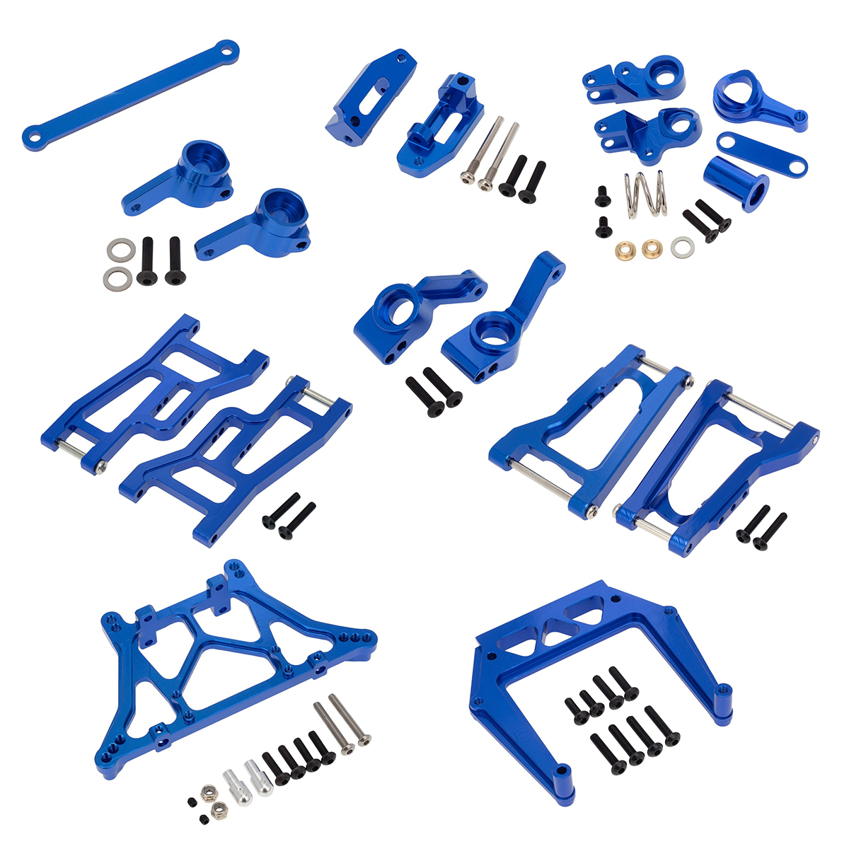 C32269BLUE Alloy Machined Conversion Kit for Traxxas 1/10 Drag Slash 2WD - Image 1