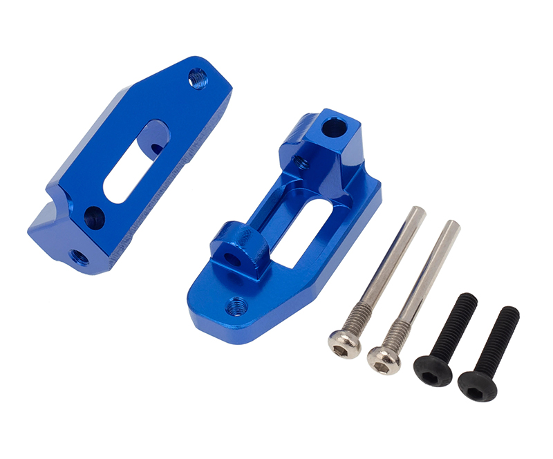 C32270BLUE Alloy Machined Caster Blocks for Traxxas 1/10 Drag Slash 2WD 3632 - Image 1