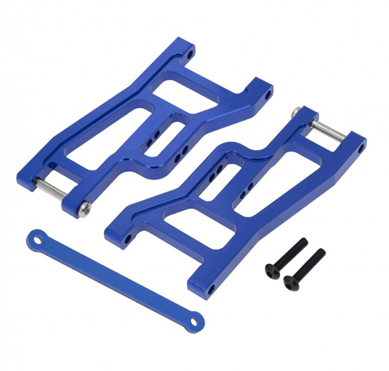 C32274BLUE Alloy Machined Front Lower Arms for Traxxas 1/10 Drag Slash 2WD 2531A - Image 1
