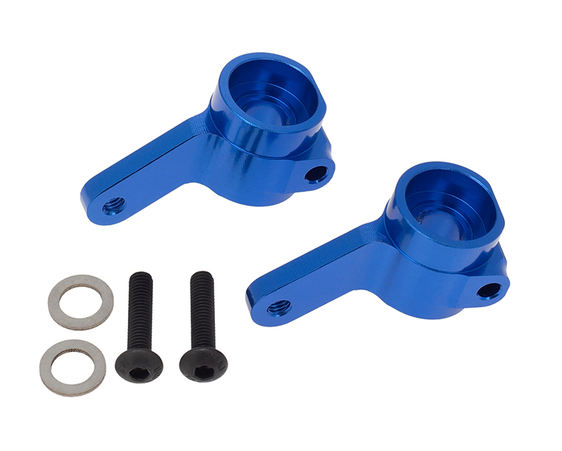 C32276BLUE Alloy Machined Front Steering Blocks for Traxxas 1/10 Drag Slash 2WD 3736 - Image 1