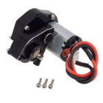 Black Alloy Machined Main Gearbox with Motor for Axial SCX24