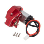 Red Alloy Machined Main Gearbox with Motor for Axial SCX24