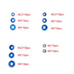Alloy Machined Color Washers for 2.5mm 3mm 4mm Screws & Hardware - Image 2