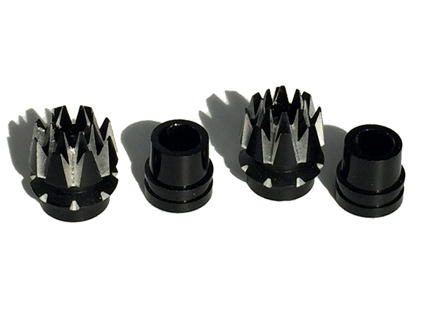 C32287BLACK Transmitter Stick Ends 4mm Size for JR Type Radio - Image 1