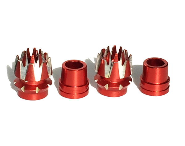 C32287RED Transmitter Stick Ends 4mm Size for JR Type Radio - Image 1