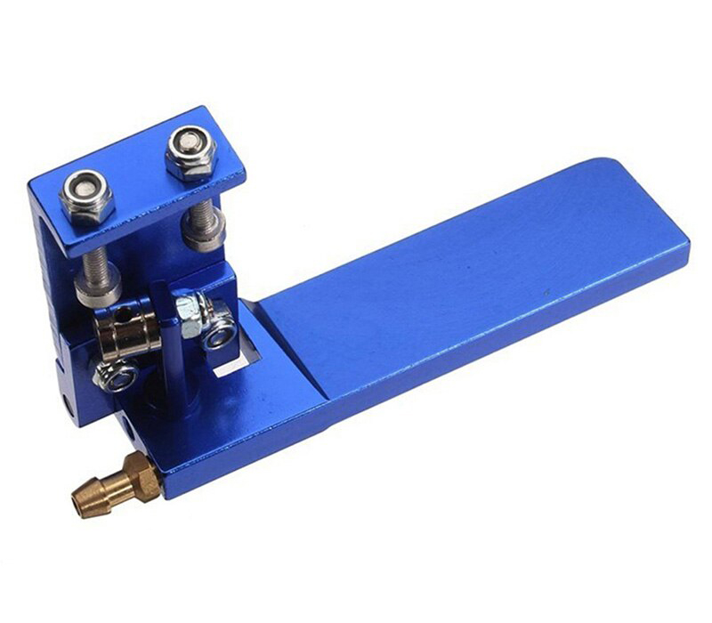 C32288BLUE Alloy Rudder 75mm w/ Water Intake for RC Boat (42mm Offset) - Image 1
