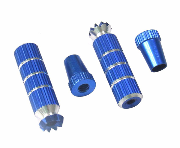 C32290BLUE Transmitter Stick Ends 3mm Size Long length Add-On - Image 1