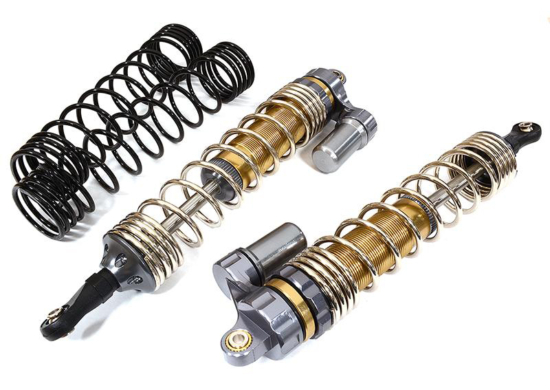 C32293GUN Piggyback Rear Shock (2) for Traxxas 1/7 Unlimited Desert Racer (L=148mm) 8460 - Image 1