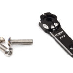 Black Billet Machined Alloy 25T Servo Horn for Futaba Servos (r = 21.5, 25mm)