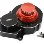 Billet Machined Alloy Gear Cover for Traxxas 1/10 Slash 2WD - Black/Red 3792
