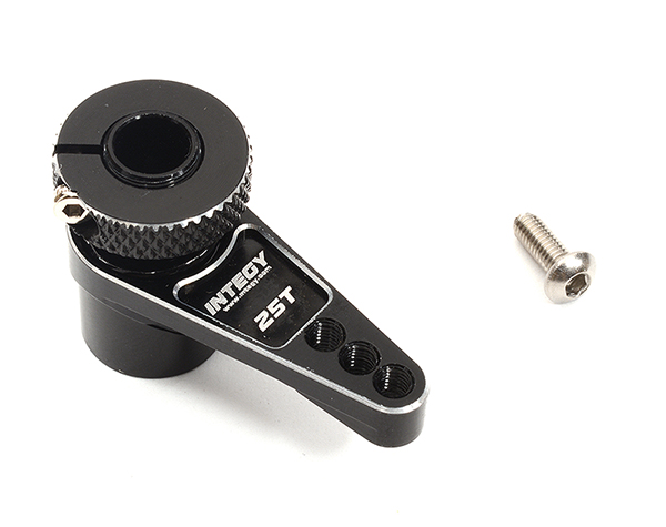 C32304BLACK Universal Alloy Servo Saver 25T w/ Adjustable Tension (r=18, 22 & 25.5mm) - Image 1