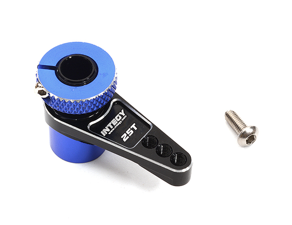 C32304BLACKBLUE Universal Alloy Servo Saver 25T w/ Adjustable Tension (r=18, 22 & 25.5mm) - Image 1