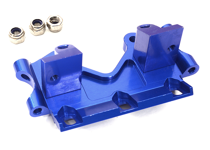 C32305BLUE Blue Billet Machined Front Lower Bulkhead for Traxxas 1/10 Drag Slash 2WD 2530A - Image 1