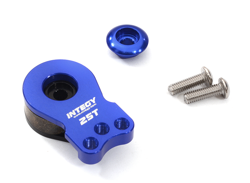 C32306BLUE Universal Alloy Servo Saver 25T for Futaba Servo (r=16, 18mm) - Image 1