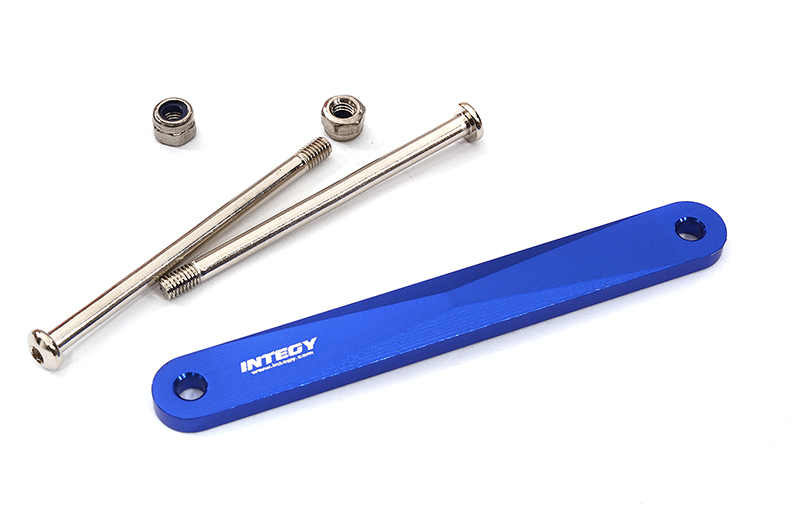 C32308BLUE Machined Tie Bar & Suspension Pins for Traxxas 1/10 Drag Slash 2WD 2532 2640 - Image 1
