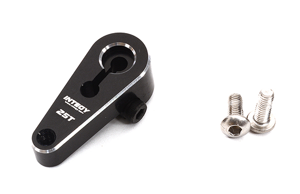 C32309BLACK Billet Machined Alloy Heavy Duty Servo Horn 25T for Futaba Servo (r=20mm) - Image 1