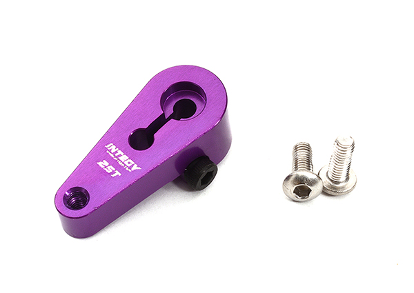 C32309PURPLE Purple Billet Machined Alloy Heavy Duty Servo Horn 25T for Futaba Servo (r=20mm) - Image 1