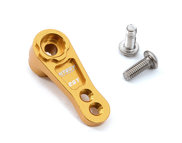 C32310GOLD Gold Billet Machined Alloy Servo Horn 25T for Futaba Servos (r = 15mm, 19mm) - Image 1