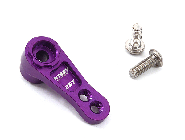 C32310PURPLE Purple Billet Machined Alloy Servo Horn 25T for Futaba Servos (r = 15mm, 19mm) - Image 1
